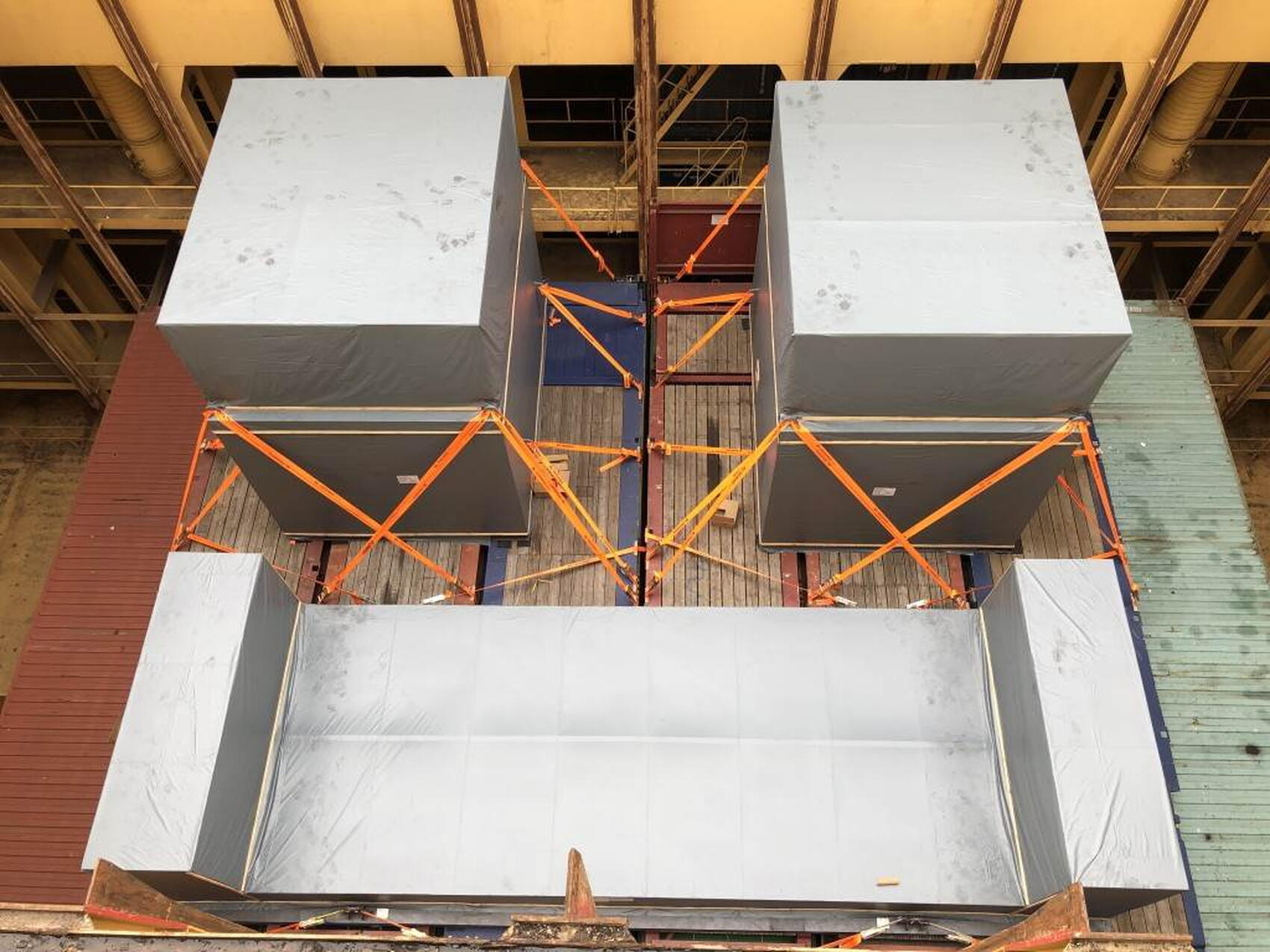 First thermal shield segments on their way from Korea